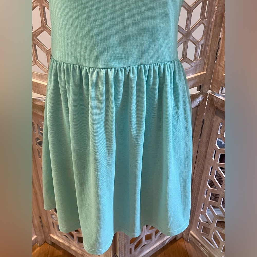 Francesca's Collections Loxley Crochet Trim Dress "Dina Be" in Mint Green size M - Picture 9 of 11